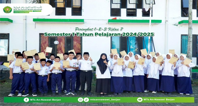 DOKUMENTASI PEMBERIAN APRESIASI PRESTASI AKADEMIK SISWA USAI ASESMEN SUMATIF AKHIR SEMESTER GANJIL TP. 2024/2025