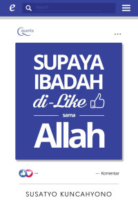 Image of Supaya Ibadah di Like sama Allah